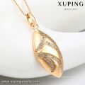 32670 Xuping new arrival top grau chique oval pingente em forma de ouro artificial de jóias por atacado